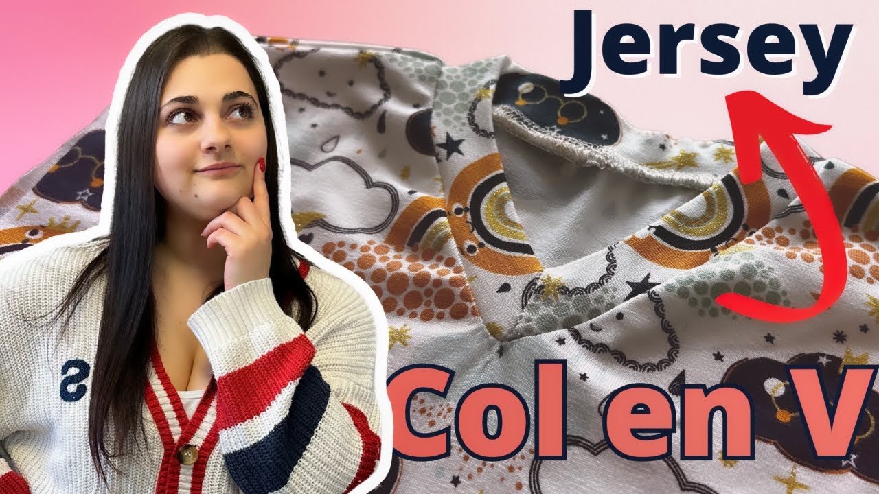 Comment coudre un col en V dans un jersey ?