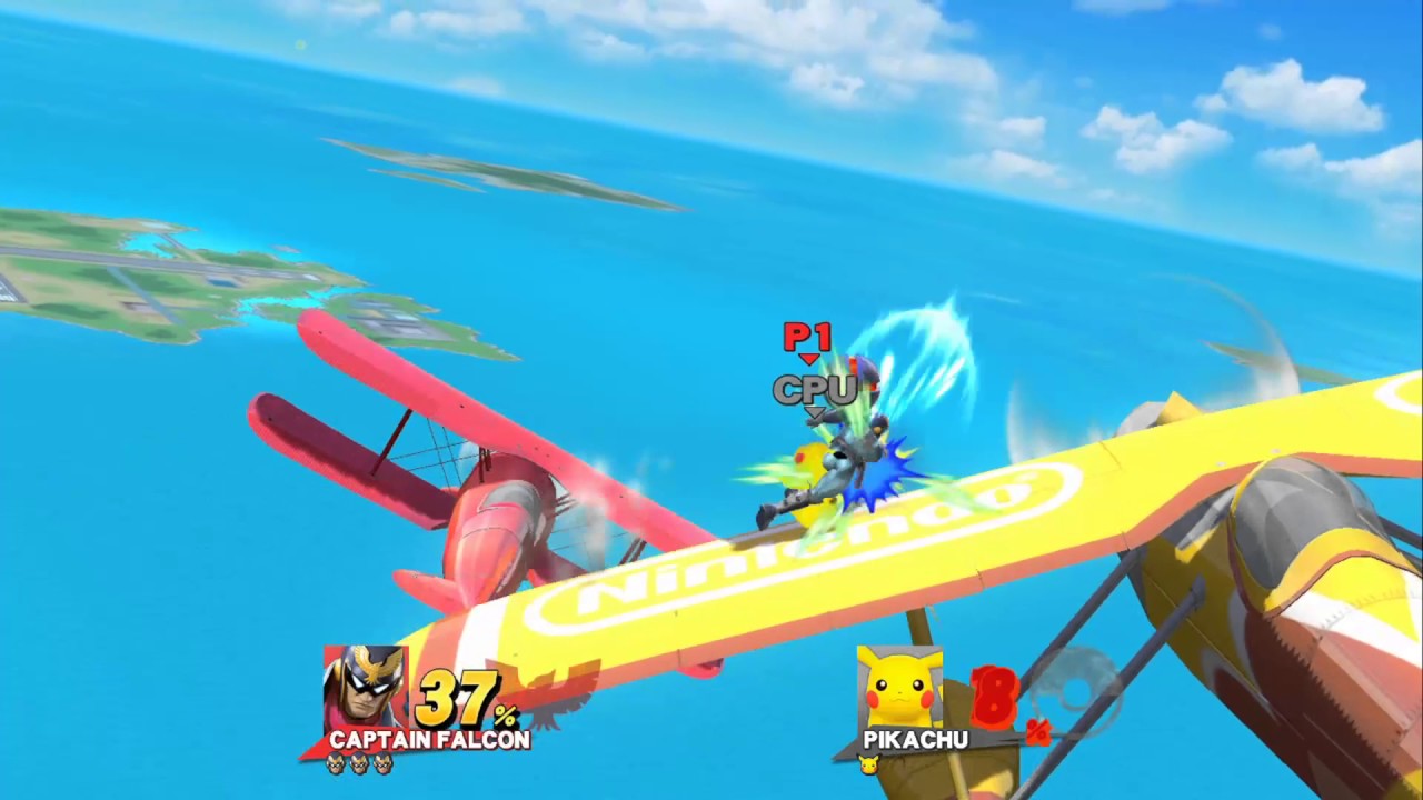 Pikachu VS Captain Falcon: Super Smash Bros Wii U