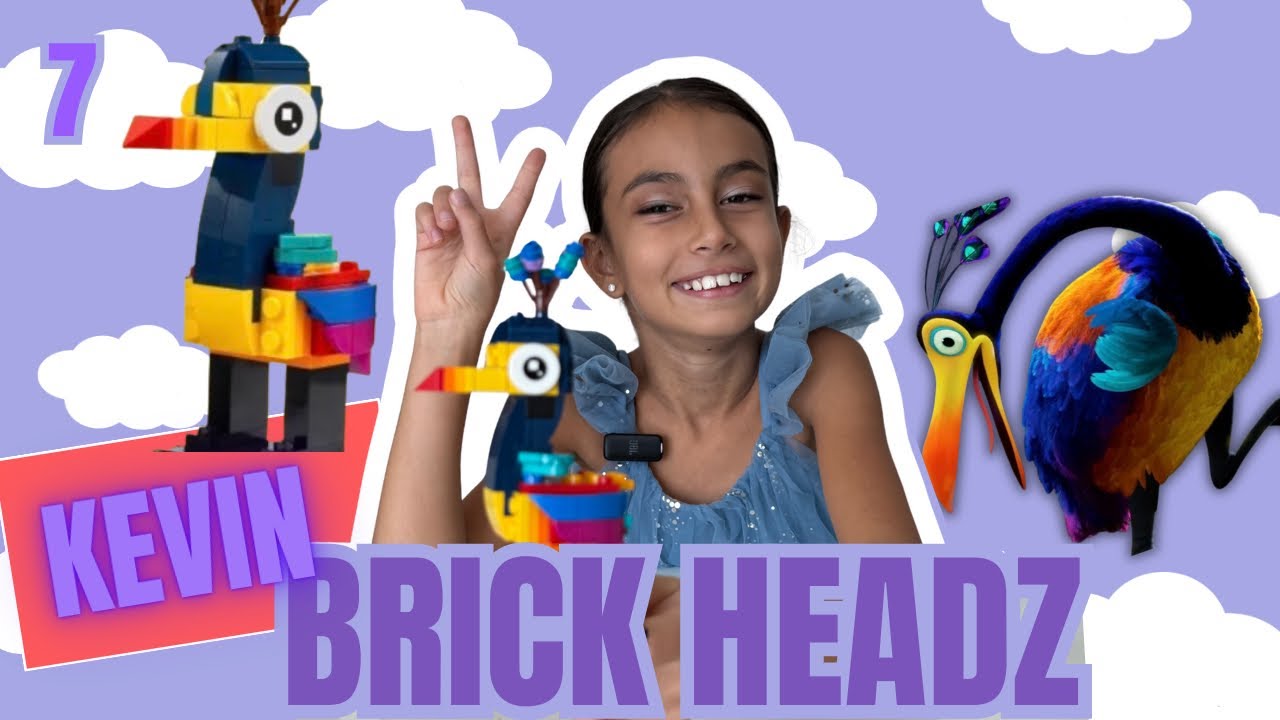 МАЛИКА СОБИРАЕТ LEGO BRICK HEADZ KEVIN!