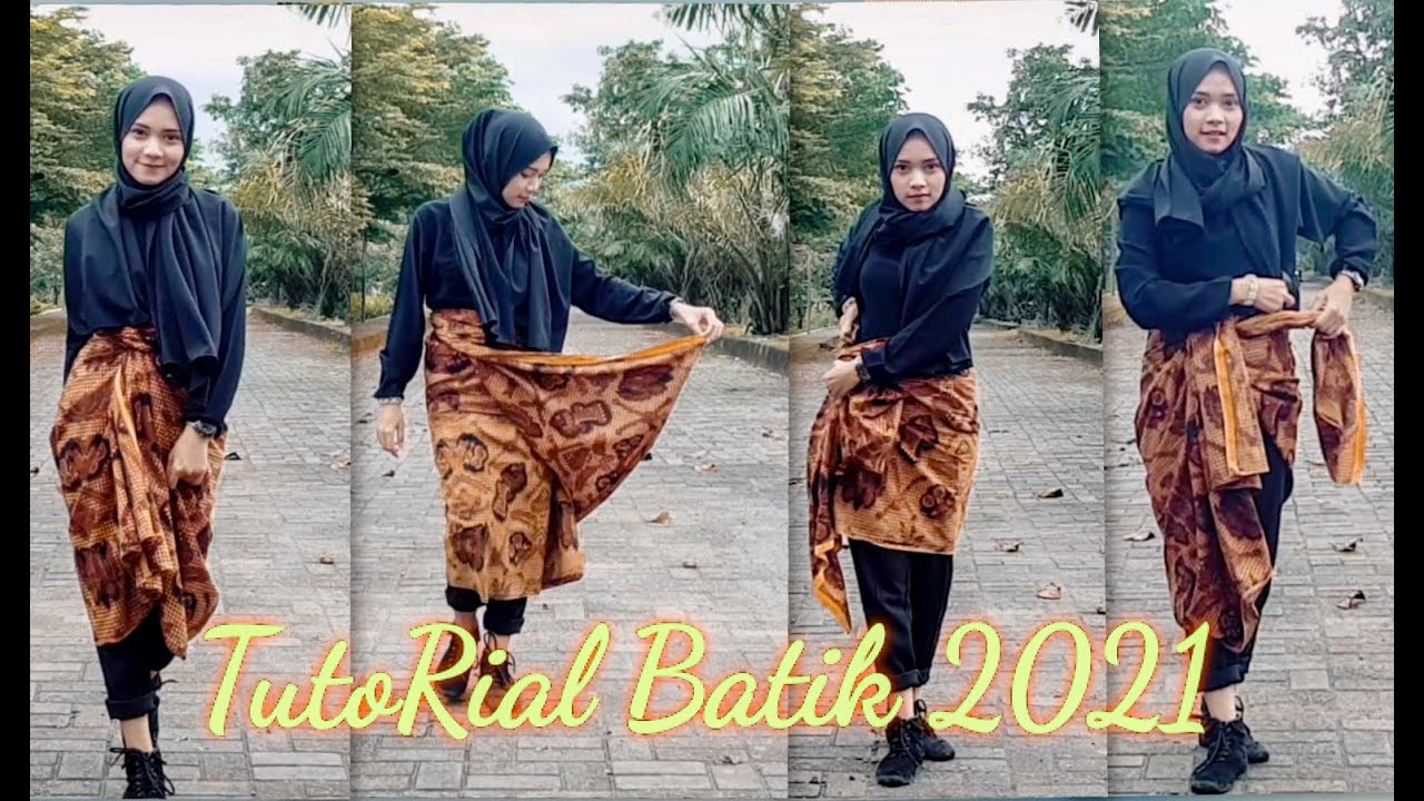 Tutorial Rok Lilit Viral Tiktok 2021 Batik Indonesia Keren || 4 Style Easy Wear