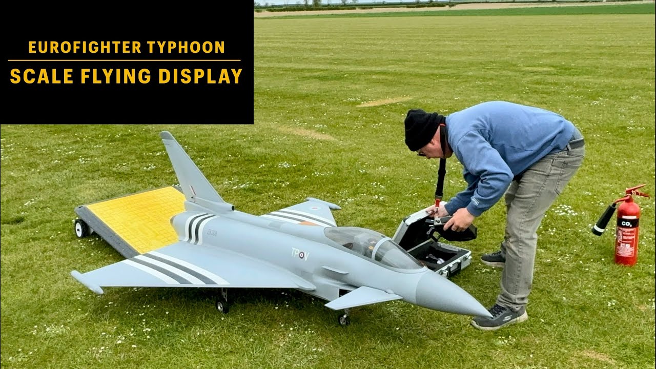 RC Turbine Eurofighter Typhoon scale flying display! Chris from @corejets183