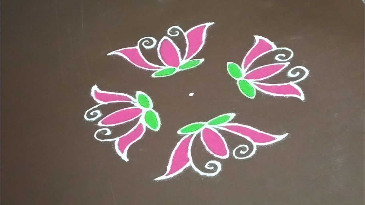 5×3 dots kolam / daily basis rangoli design / rangoli design for beginners❤