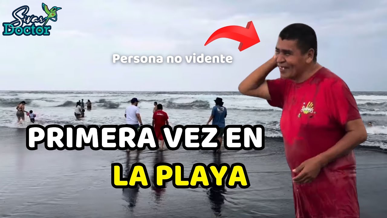 Su único deseo era ir a la playa / persona NO VIDENTE