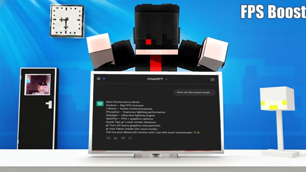 How I Used Ai To BOOST MY FPS In Minecraft!