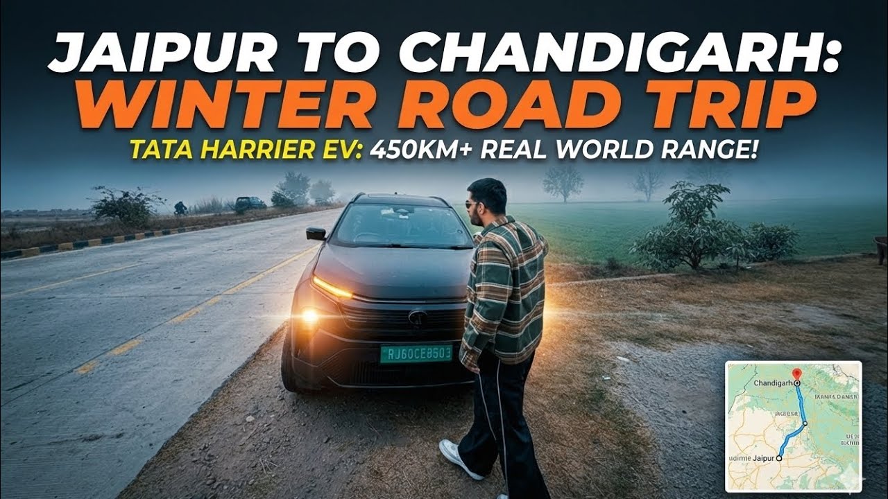 The Truth About Tata Harrier EV Range (Jaipur to Chandigarh)