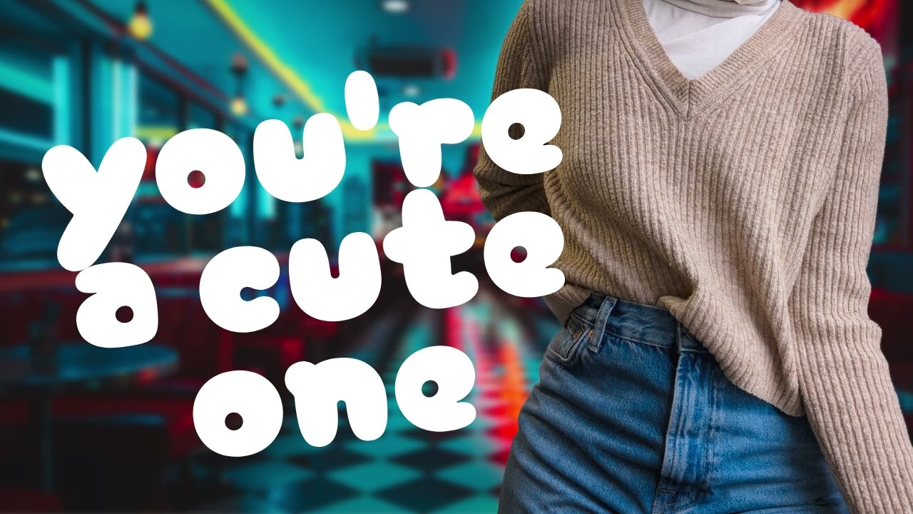 Bossy waitress flirts with you | We don't often get new faces here, you need to try our pies.