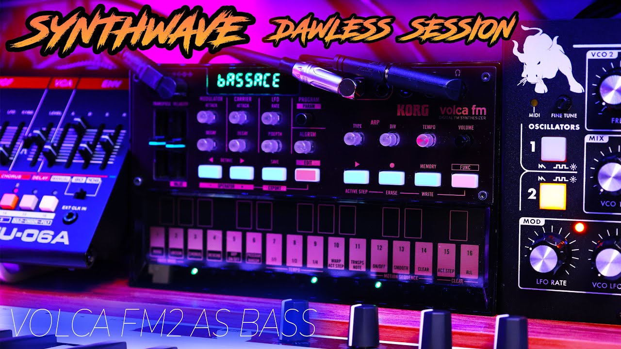 Synthwave DAWless JAM | With Volca FM2 as BASS