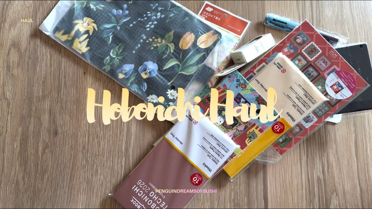 Hobonichi Stationery Haul 2026 | First Time Unboxing! ✨