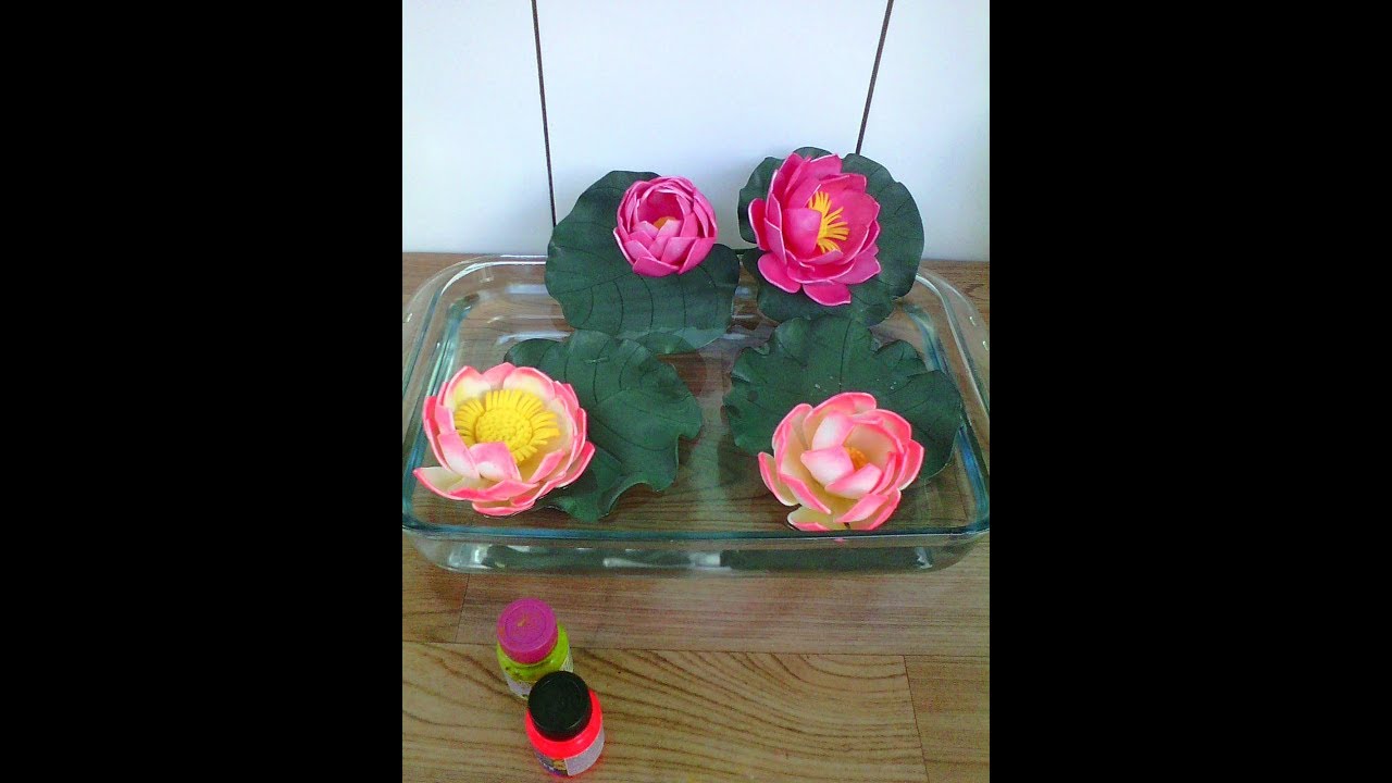 FLOR DE LOTUS DE E.V.A. SEM FRISADORES.