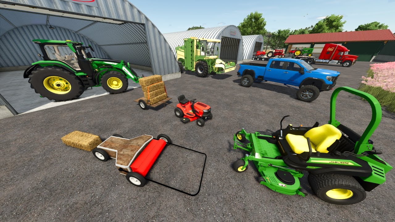 Starting a Hay Farm with Random Barns | Farming Simulator 25
