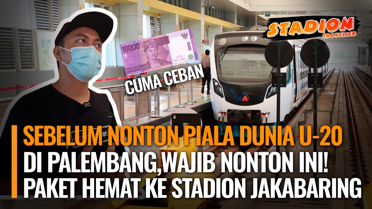 TUTORIAL KE STADION GELORA SRIWIJAYA DARI BANDARA SULTAN MAHMUD BADARUDDIN II NAIK LRT