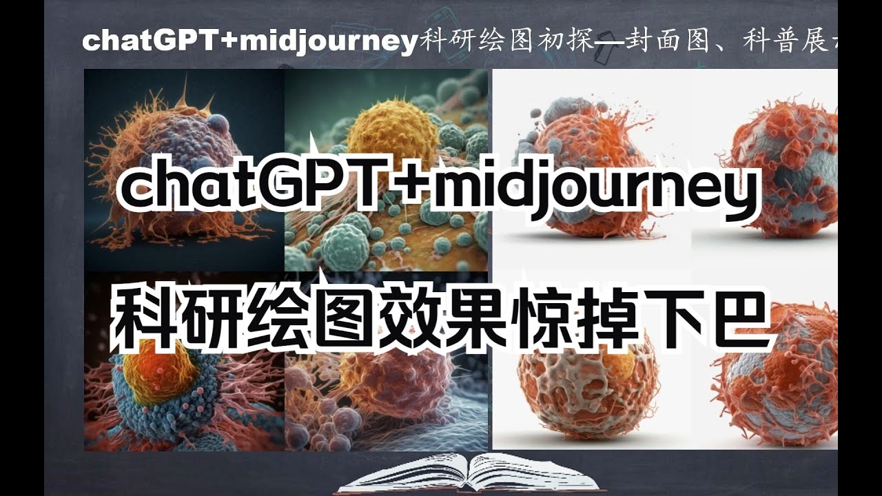 尝试用chatGPT+midjourney进行科研绘图，被效果震惊到了。。。