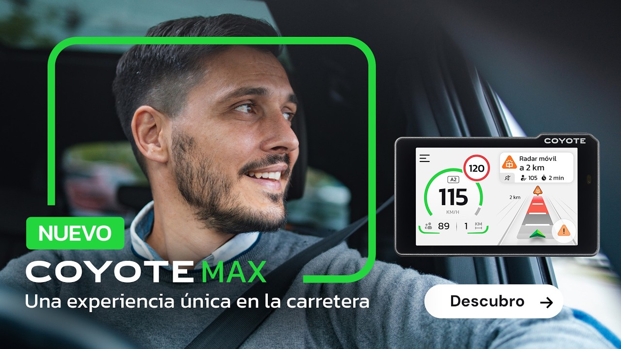 Nuevo Coyote Max- Asistencia a la conducción- Radares y tráfico en tiempo real