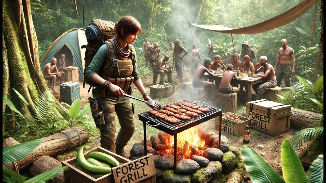 The Group Lost Their Food Packs — The Human Hunted, Cooked, and Opened a Forest Grill | HFY Story
