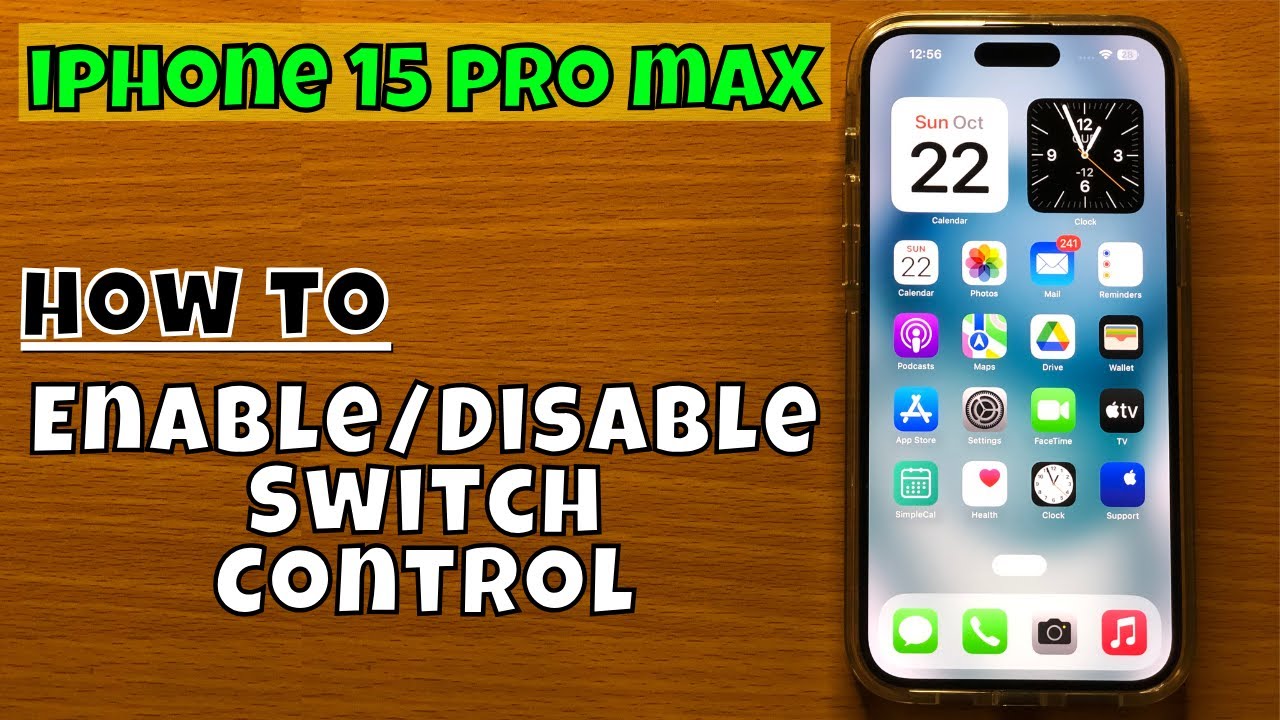 How to Enable/Disable Switch Control iPhone 15 Pro Max