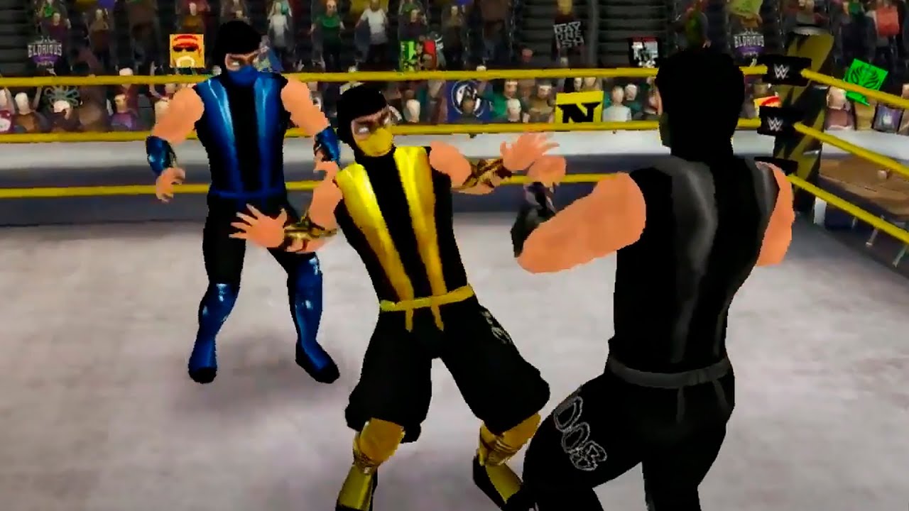 Scorpion vs Sub-Zero vs Noob Saibot Скорпион против Саб-Зиро против Нуб Сайбота Wrestling MPire