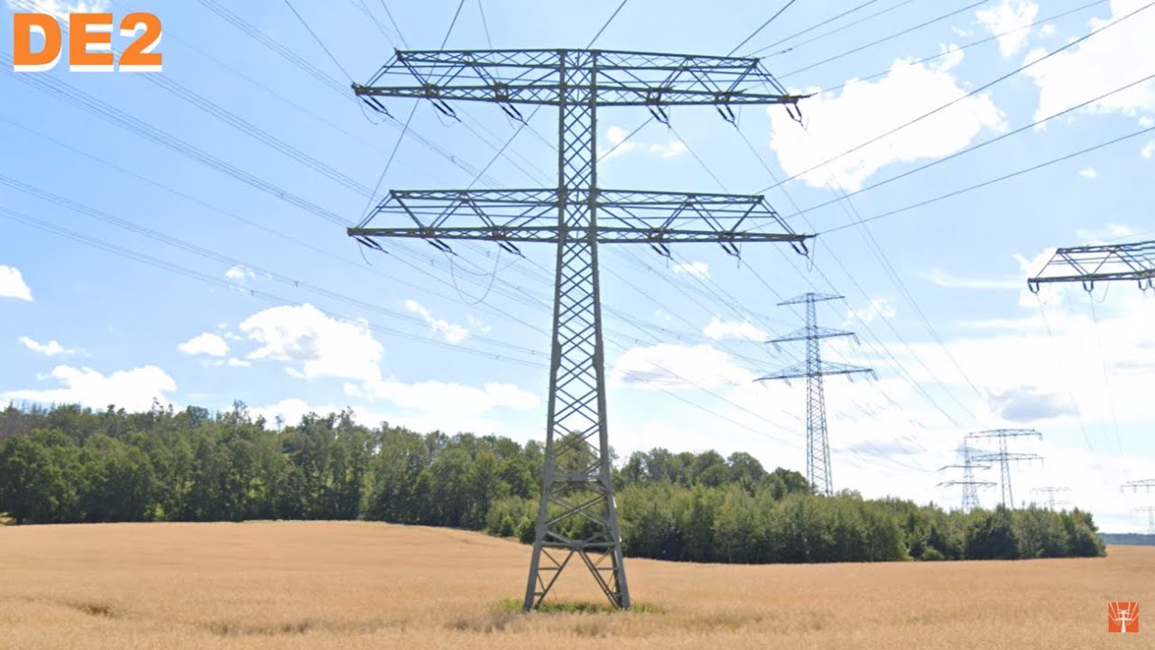 DE2 Power lines in Germany. (240)