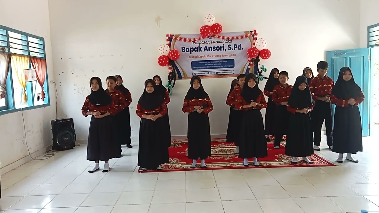 Lagu perpisahan buat pak Ansori s.pd diSDN 6 TBU,kelas 5 dan 6
