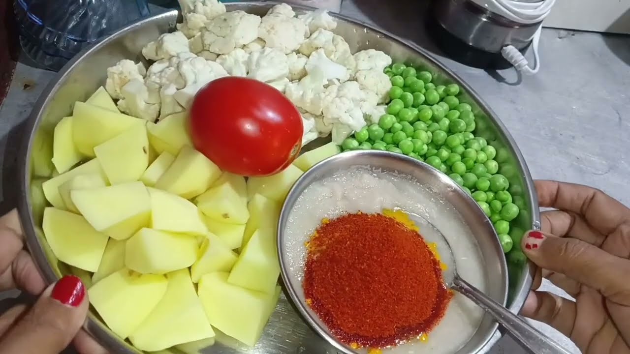फूलगोभी आलू मटर की सब्जी । फूलगोभी आलू मटर की सब्जी।foolgobhi aloo matar ki sabji