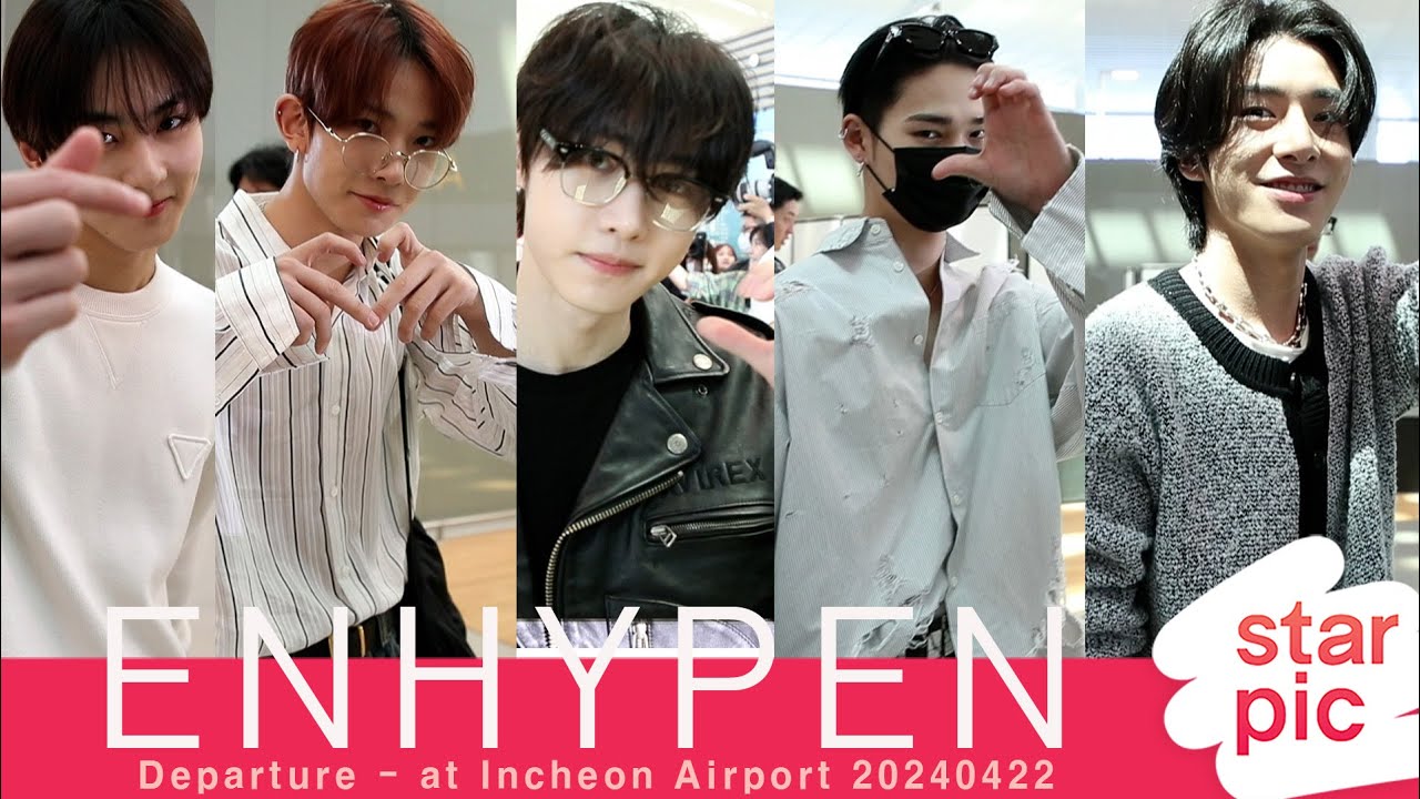엔하이픈 '멋진 모습 보여줄게요!' [STARPIC] / ENHYPEN Departure - at Incheon Airport 20240422