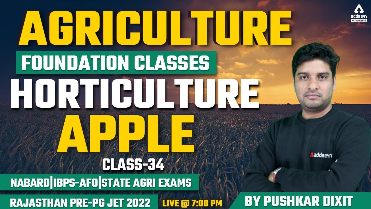 Agriculture Classes | Horticulture #34 | Apple | Rajasthan Pre-PG JET