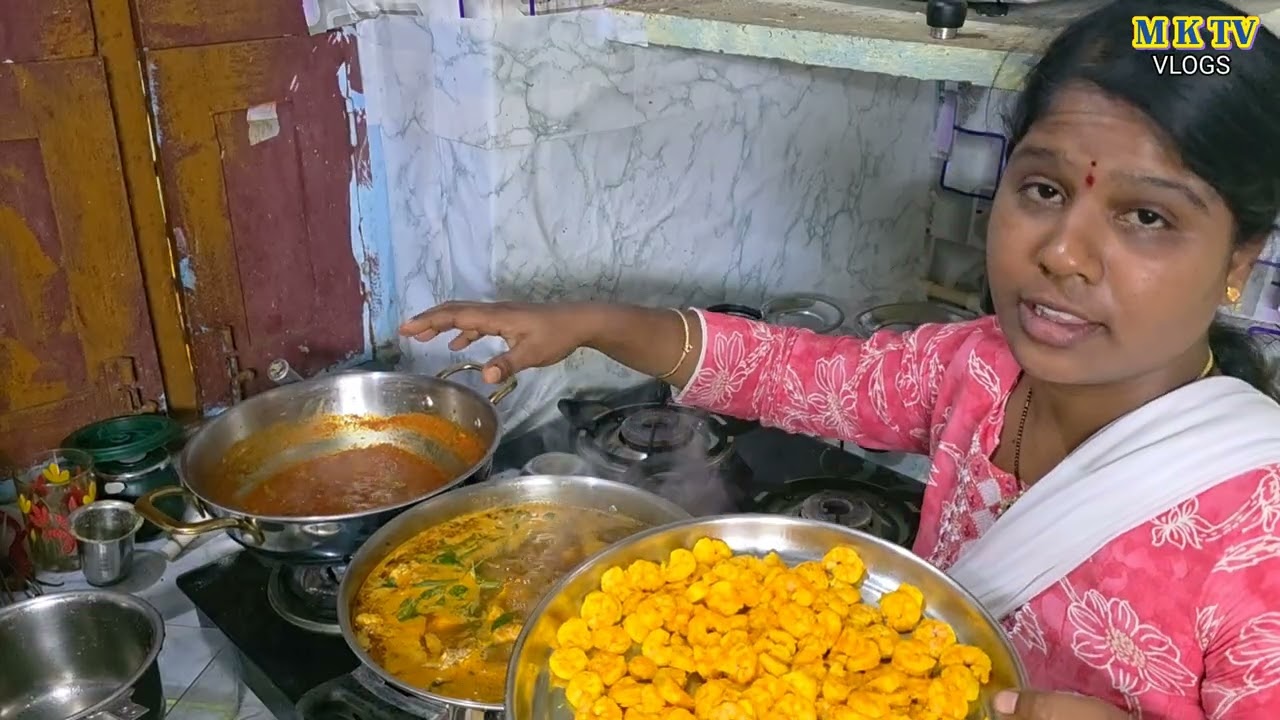 రొయ్యల కర్రీ చాపలపులుసు || MKTV VLOGS #MKTVVARSHINI #VLOG 844