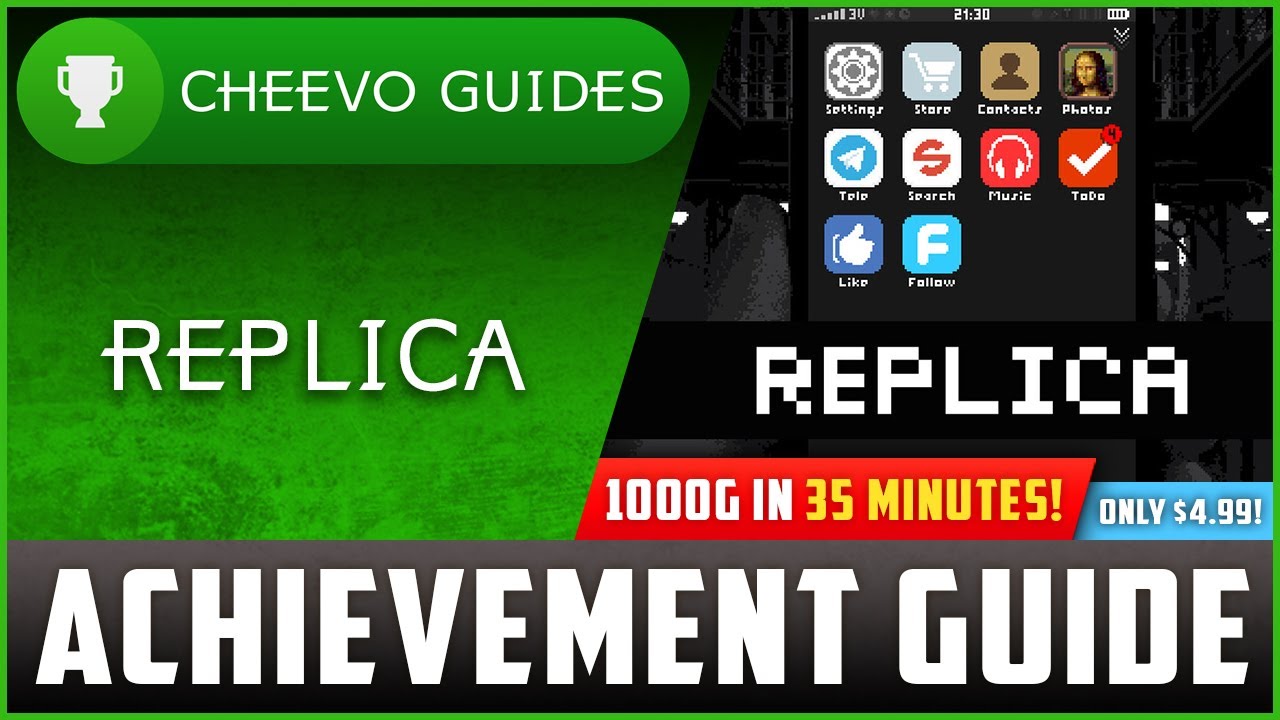 REPLICA - Achievement / Trophy Guide (Xbox/PS4) **1000G IN 35 MINS / ONLY $5!!**
