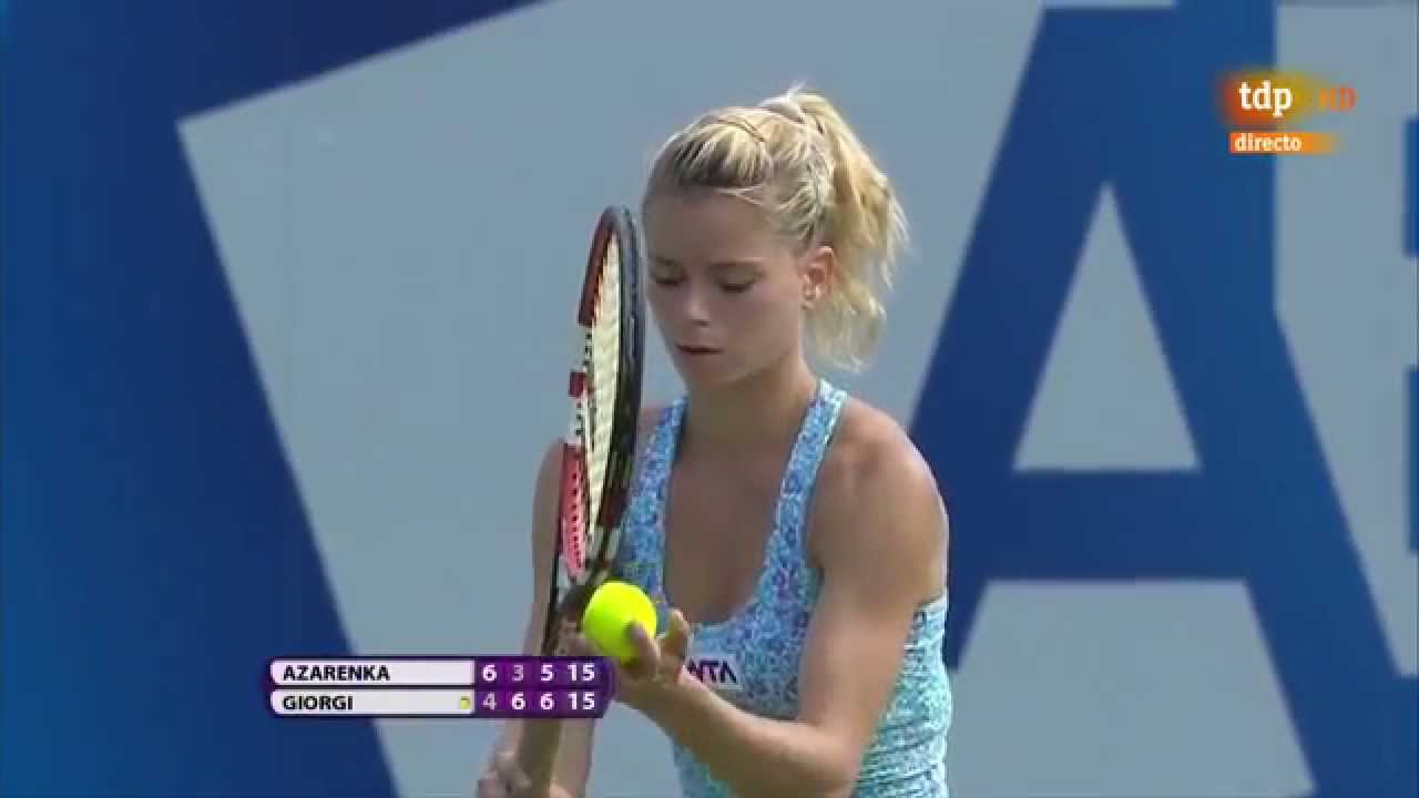 Giorgi-Azarenka last points Aegon international 2014 Eastbourne