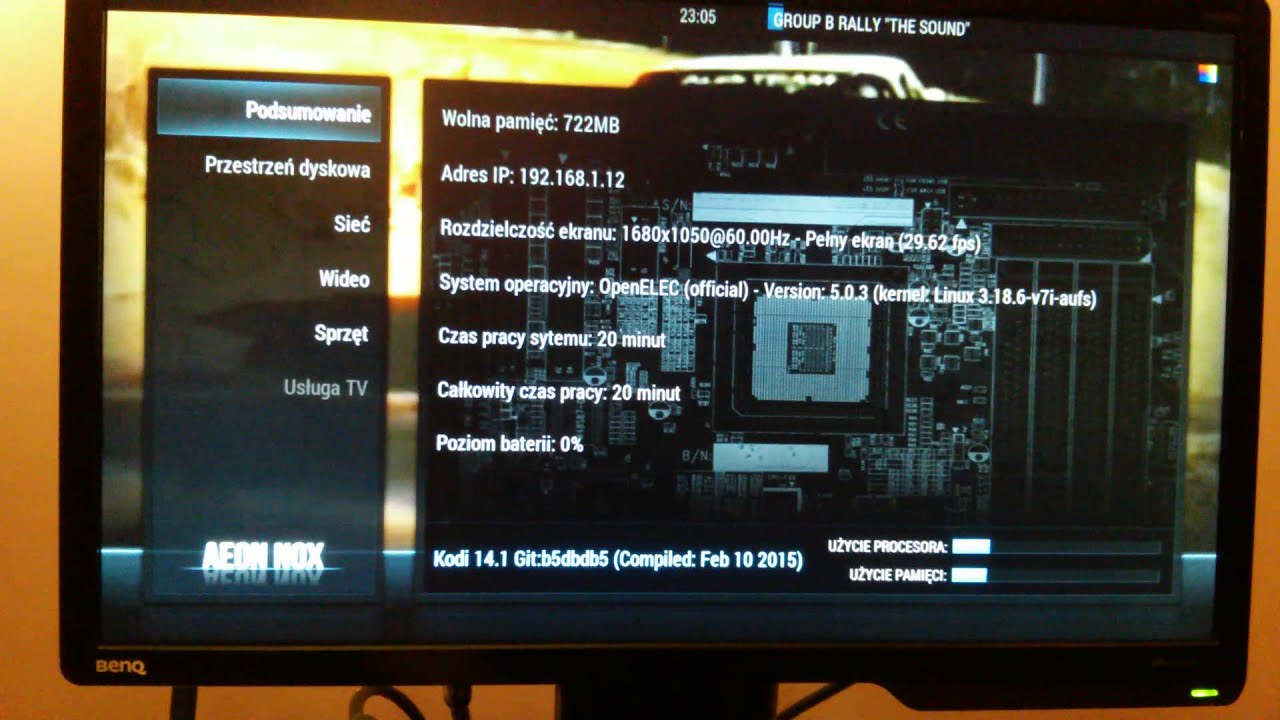 Raspberry Pi 2 test-Kodi (Openelec)