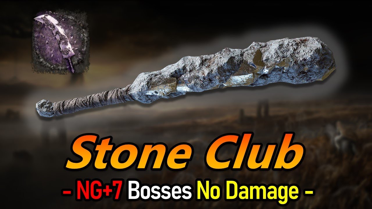 Stone Club + Cragblade | NG+7 Bosses No Damage | Elden Ring | 1.16 ver