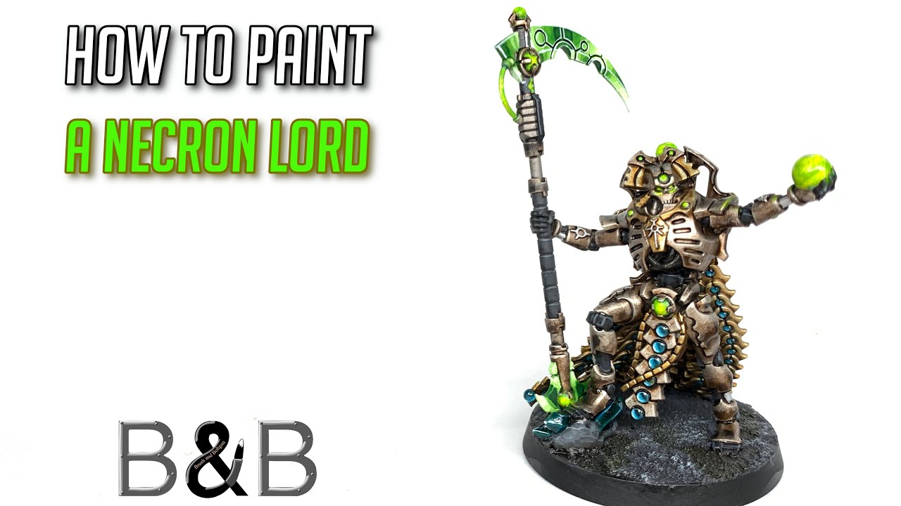 How to paint a Necron Lord