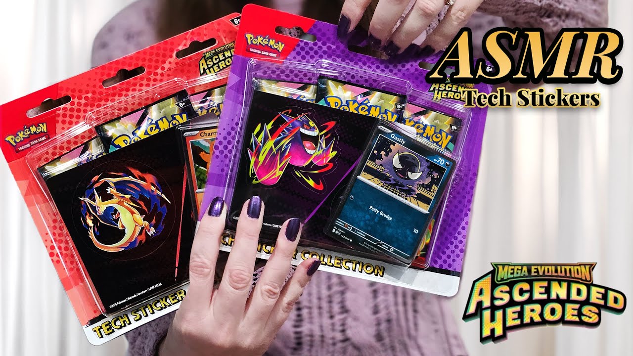 [ASMR] Ascended Heroes Booster Opening | Satisfying Card Taps & Whispered Commentary