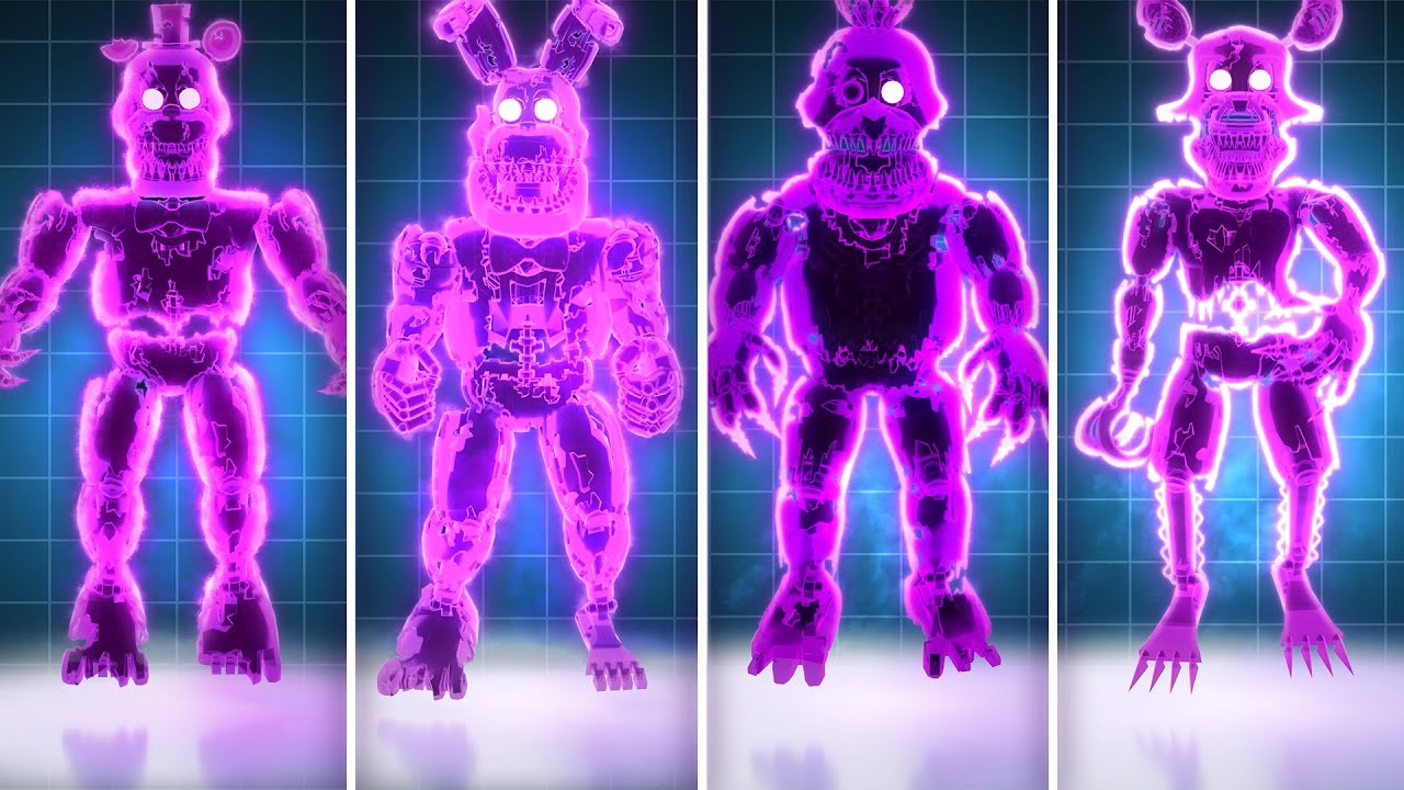 FNAF Radioactive Shadow Nightmare Animatronics Workshop Animations