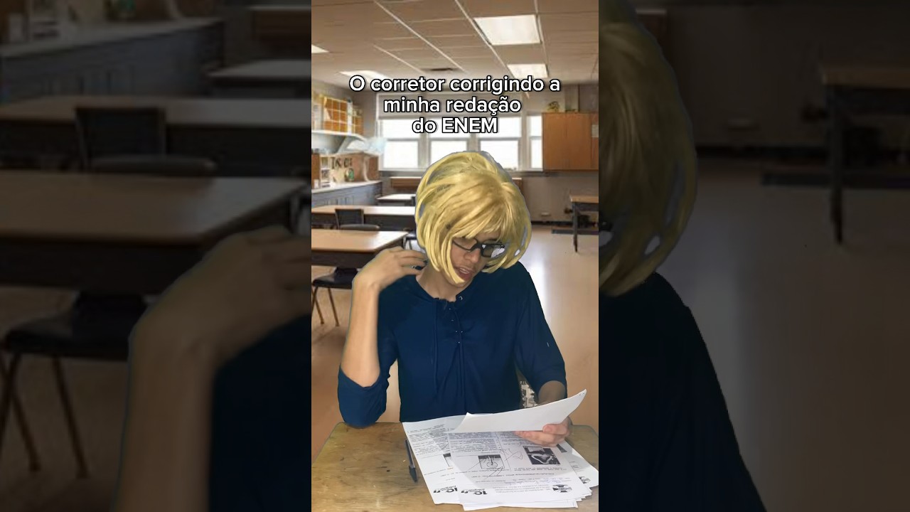 POV: O corretor corrigindo a minha reda&ccedil;&atilde;o do ENEM - Elton Ramos (Shorts) #humor #enem #reda&ccedil;&atilde;oenem