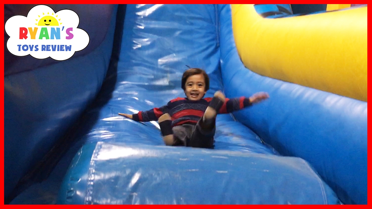 Indoor Playground for Kids Pump It Up Bounce House and Obstacle Course! Children Play Center