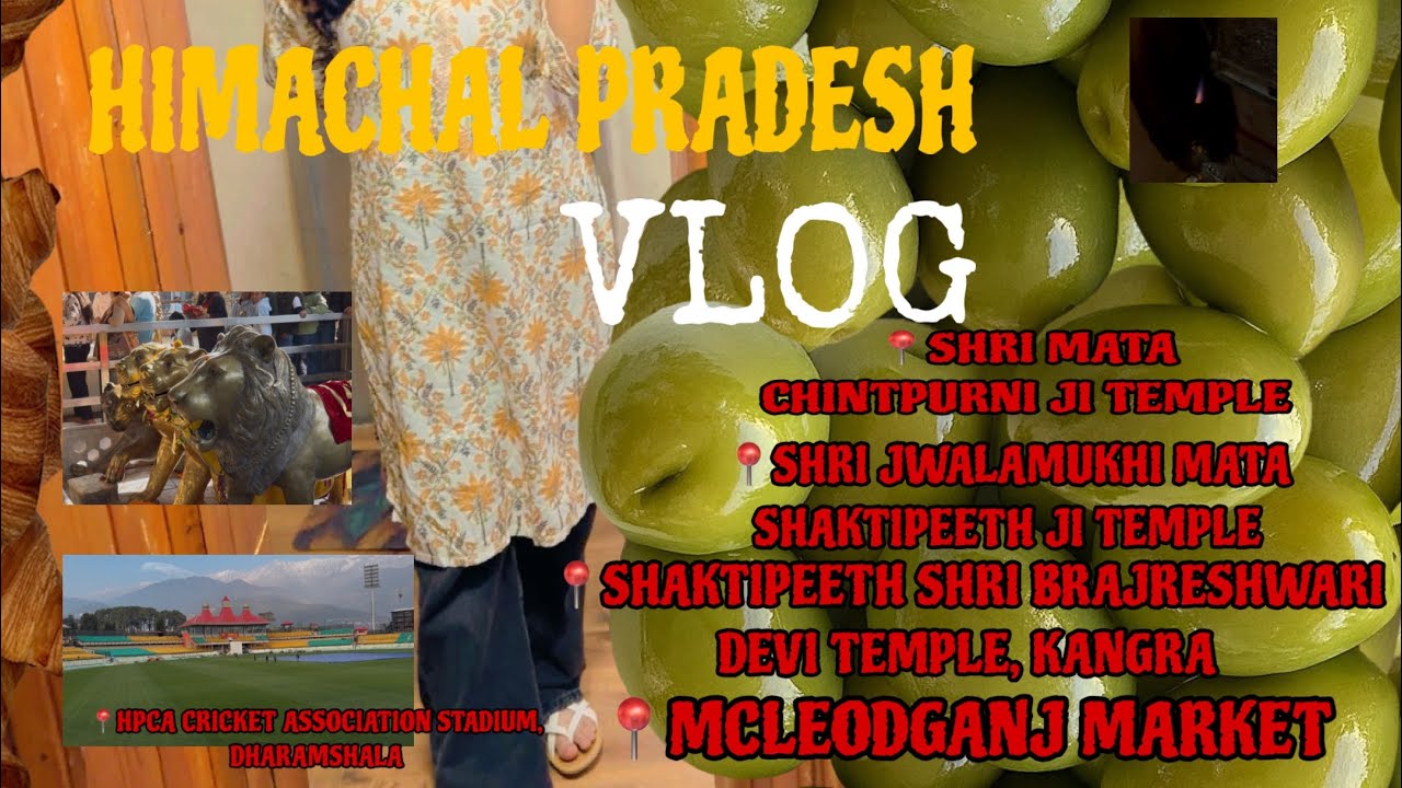 📍HIMACHAL PRADESH VLOG ( CHINTPURNI, JAWAL JI, KANGRA, MCLEODGANJ MARKET) 