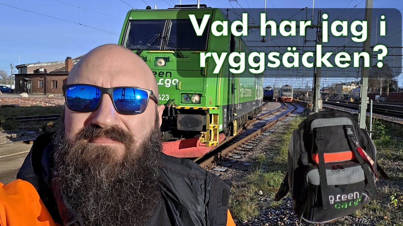 Vad har jag i ryggsäcken?︱Livet som Lokförare