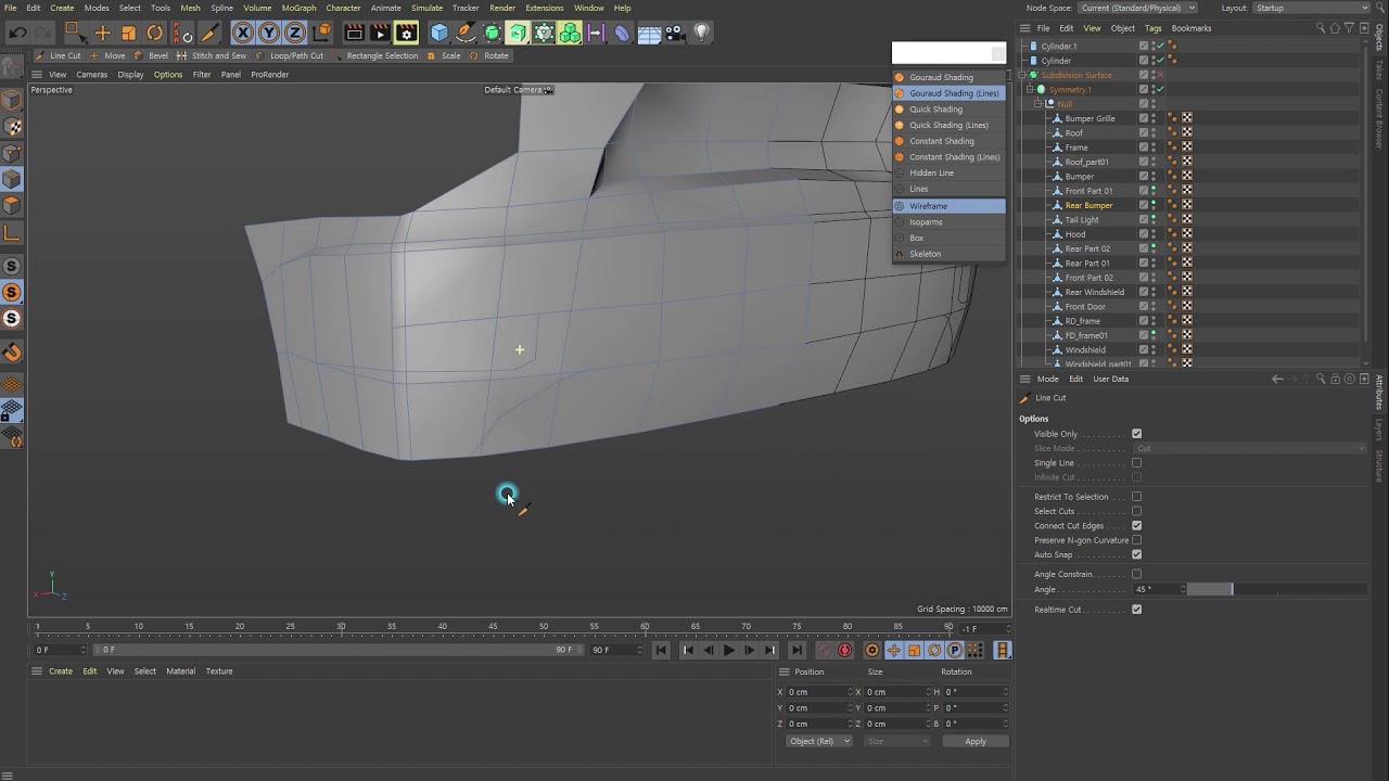[Cinema4D] Car modeling (Palisade) - PART 05