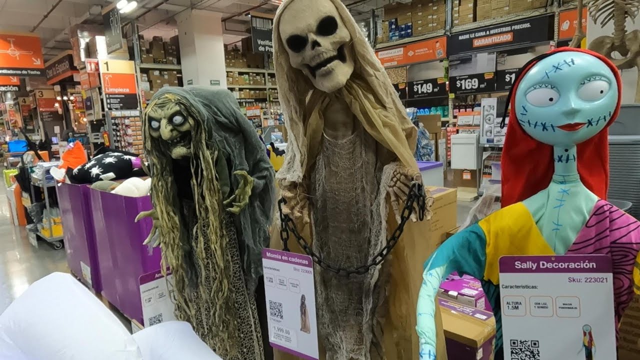 HALLOWEEN EN HOME DEPOT FORTUNA💀🎃🧛‍♀️ ANIMATRONICOS Y ACCESORIOS 2025