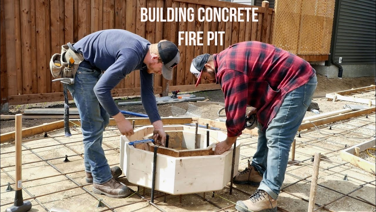 Building an Octagon Shaped Concrete Fire Pit. Subgrade, Forms, Rebar [Ep.1]