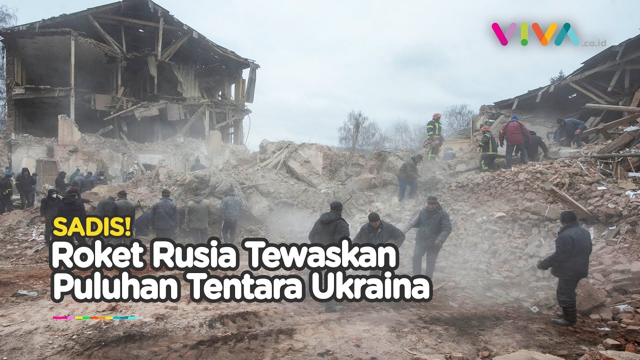 MENCEKAM! Hujan Roket Rusia Bunuh Puluhan Militer Ukraina