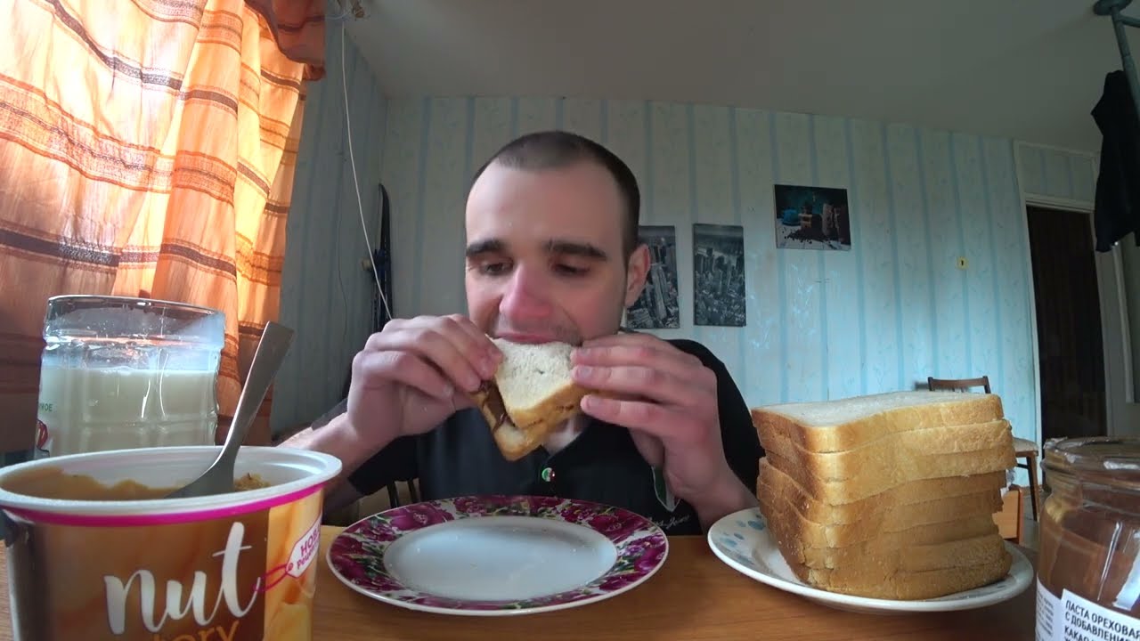 МУКБАНГ АСМР ТОСТЫ С НУТЕЛЛОЙ и АРАХИСОВОЙ ПАСТОЙ/ Nutella СЛАДКИЙ МУКБАНГ / EATING ASMR Mukbang