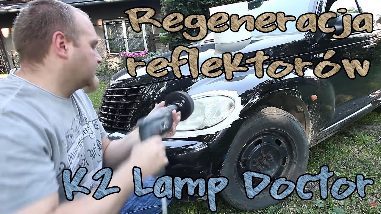 Regeneracja reflektorów Chrysler pasta K2 Lamp Doctor PT Cruiser.