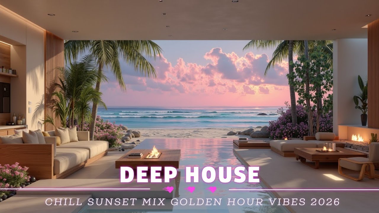 Мелодичный Deep House: Золотой Час | Тропический Закат на Пляже ~ Лучшее 2026