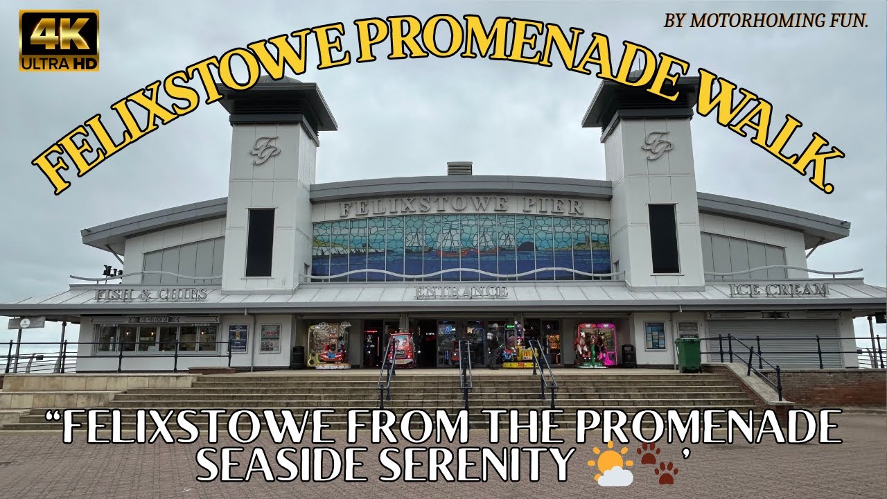 Felixstowe Promenade Walk with Skye | Relaxing Beach Stroll & Playtime by the Sea