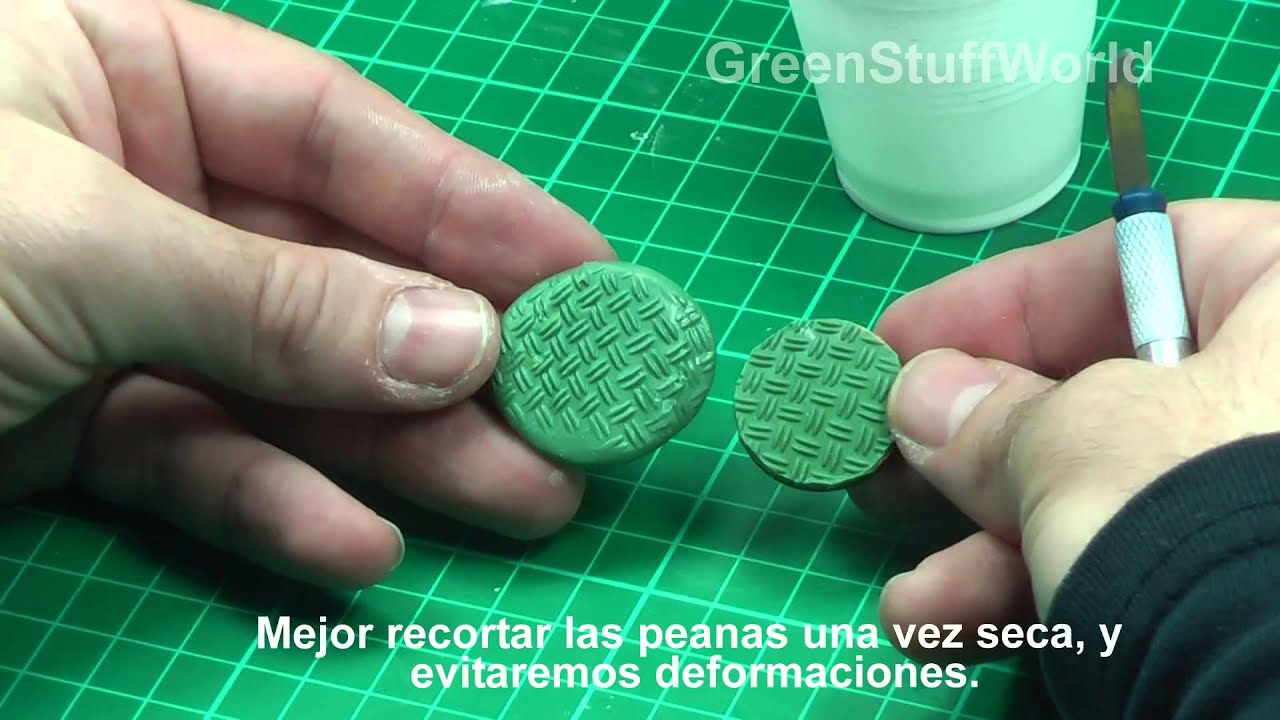 03 Rodillos Texturizados  con Masilla verde - GreenStuffWorld
