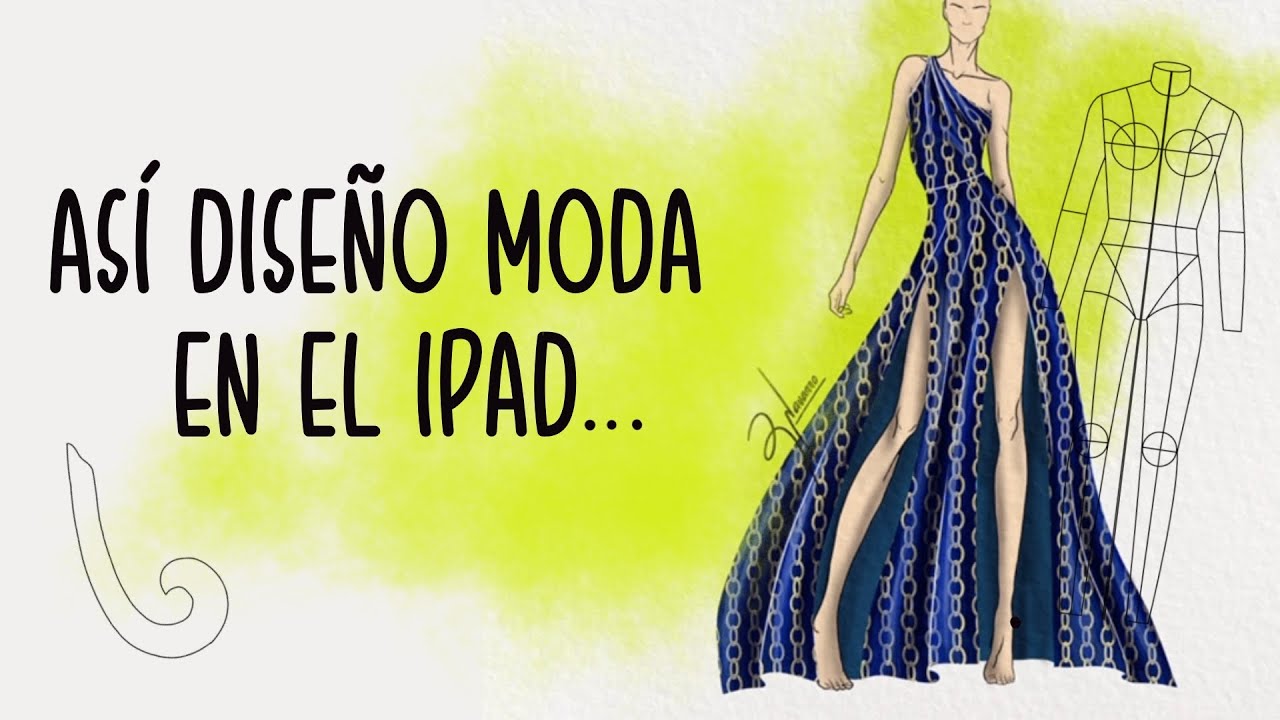🤯😱SUPER FACIL diseño de moda usando el #ipad #procreate
