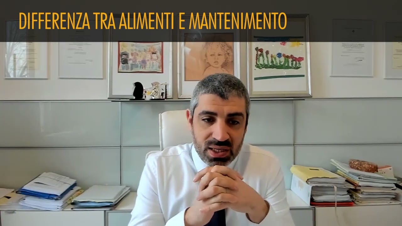 Differenza tra alimenti e mantenimento