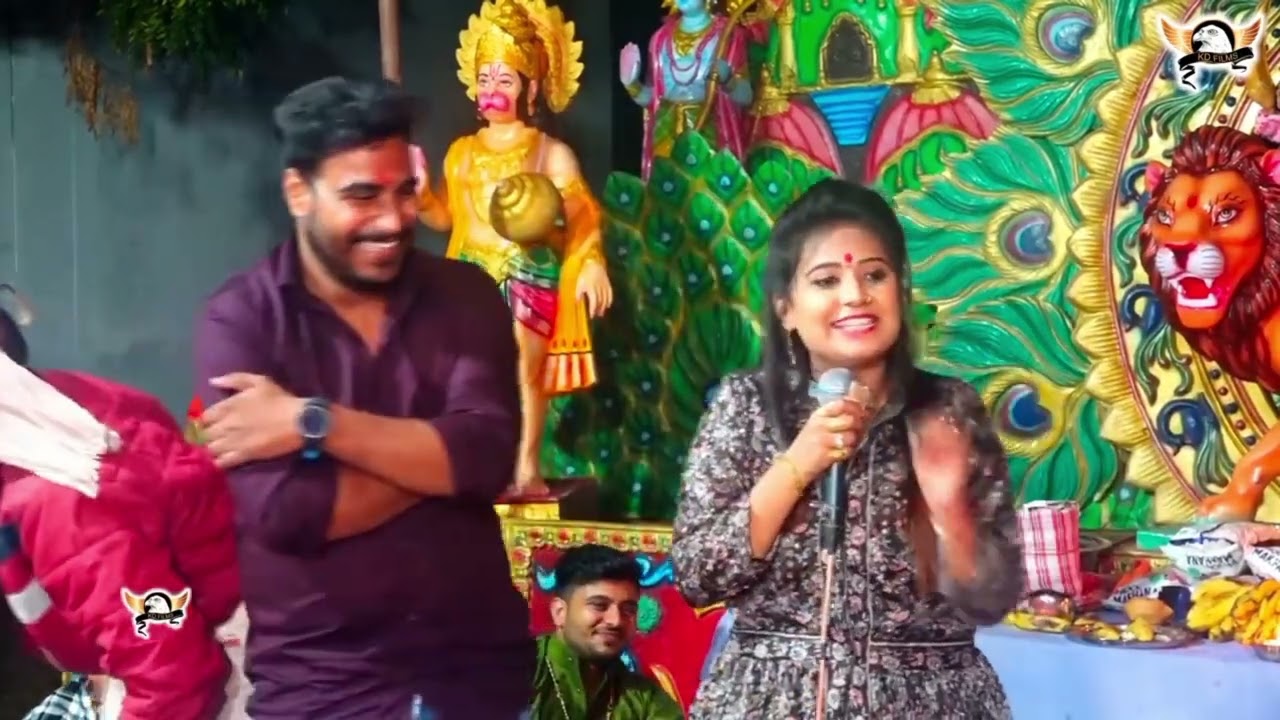 जोगनी और लांगुरिया ने किया जमकर डांस Navratri Languriya Bhajan 2024 ~ Manisha Rawat ji #navratri2024