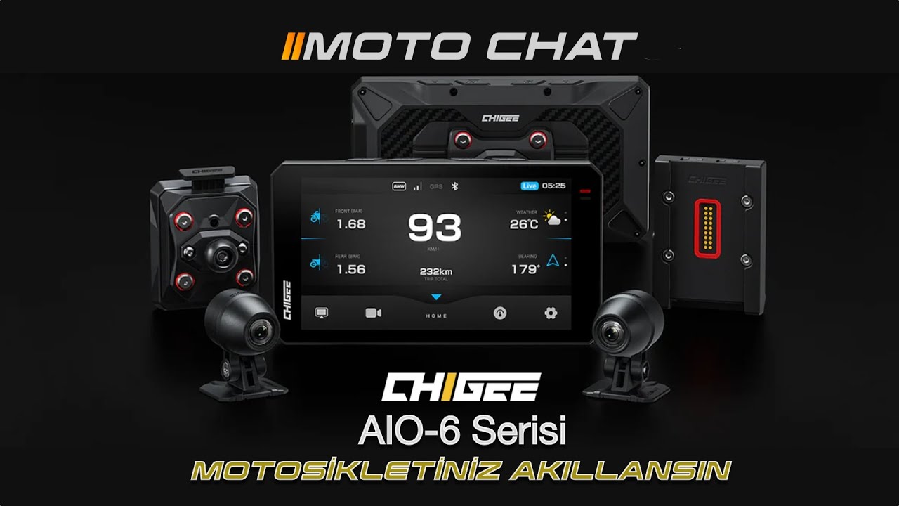 Chigee AIO 6 Serisi İle Motosikletiniz Akıllansın - Kutu Açılışı. Moto Chat 4K